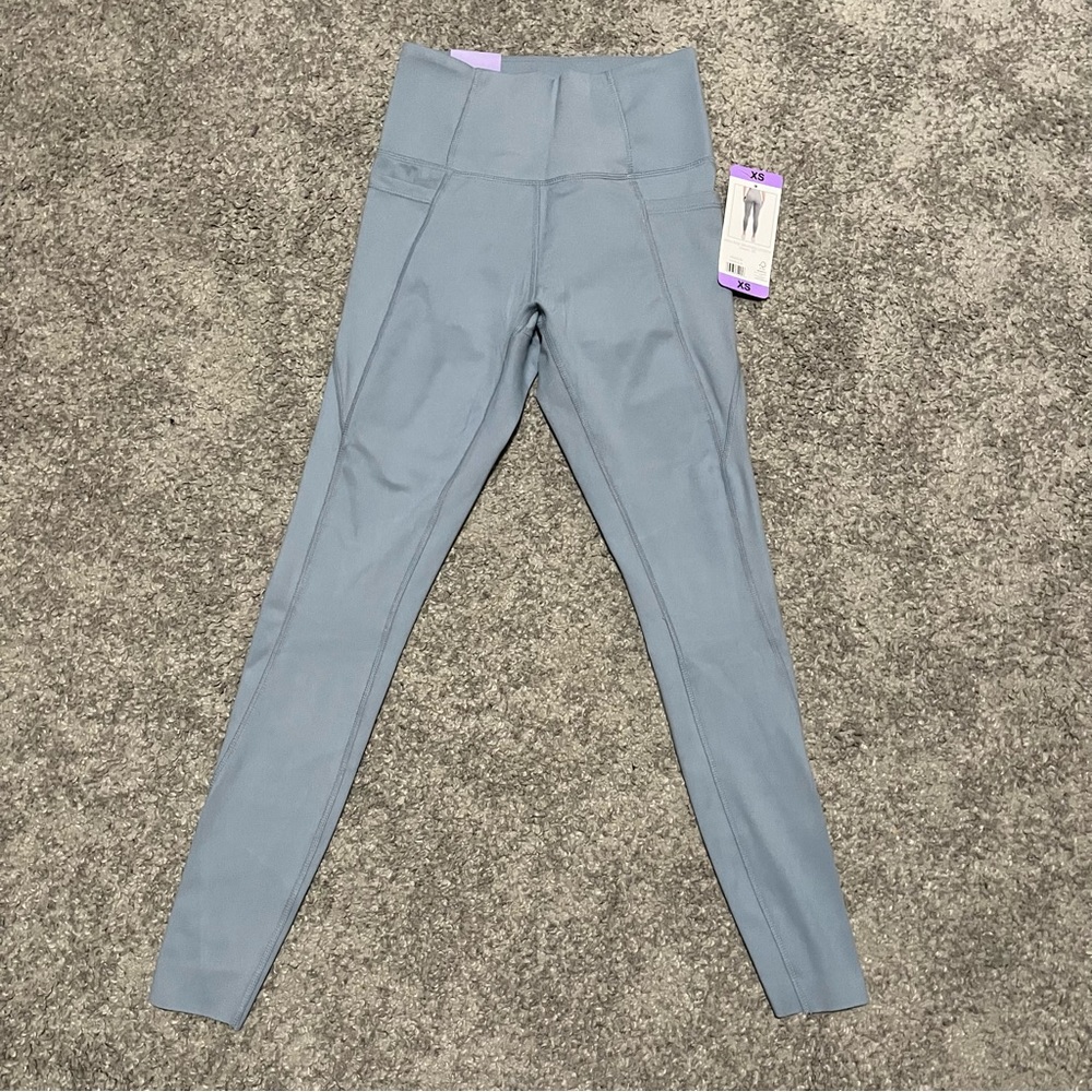 Danskin High Rise Brushed Legging 25” XS Light Blue